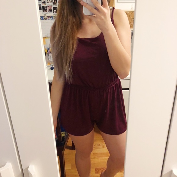H&M Maroon Romper - Picture 2 of 8